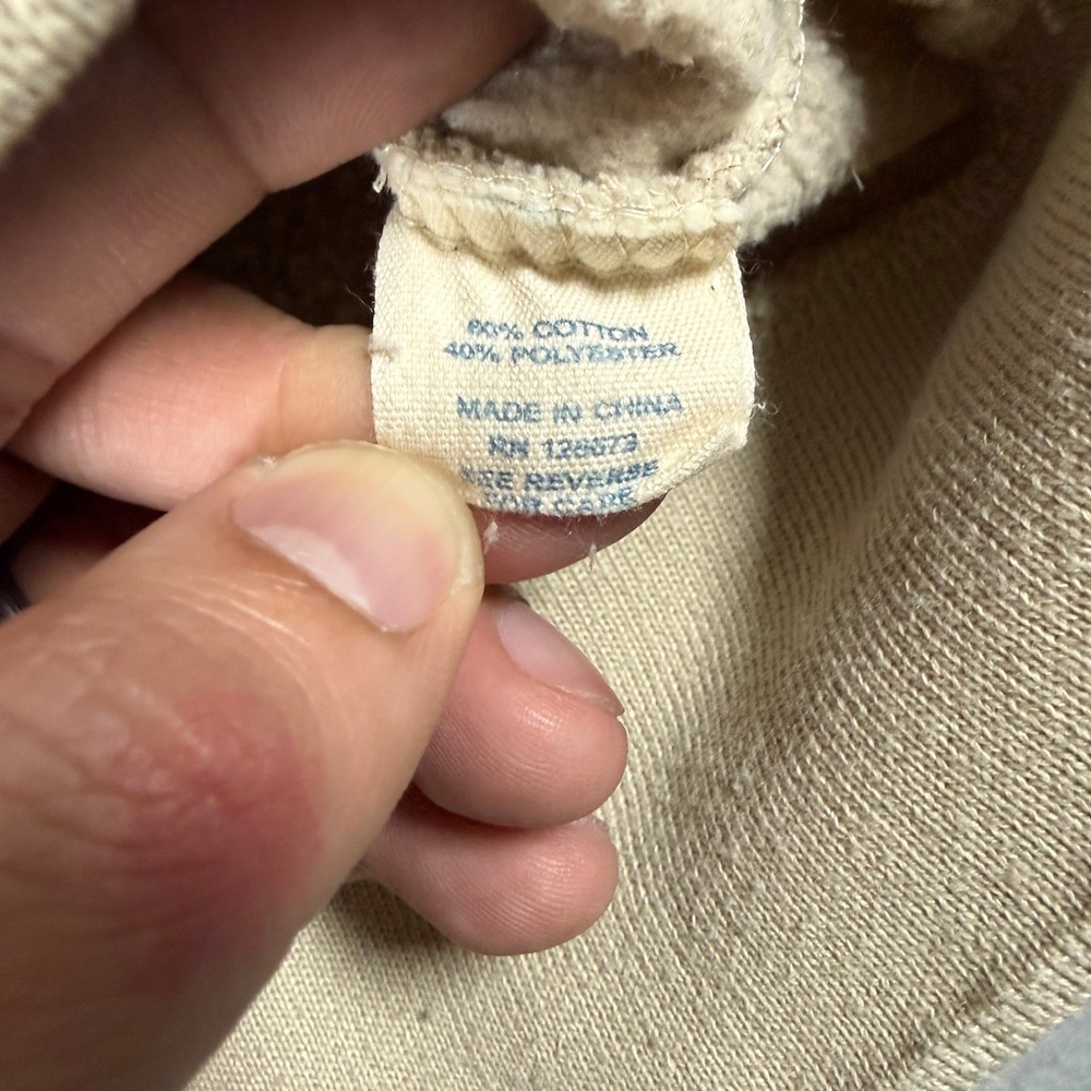 VTG Cincinnati Bengals NFL Mens Crewneck Sweatshirt Large Tan Embroidered Tiger - Picture 5 of 9